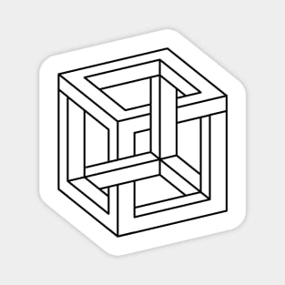 Impossible Shapes – Optical Illusion - Geometric Designs Magnet