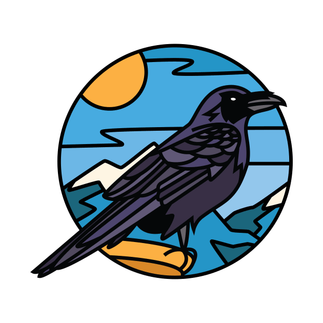 Common Raven by Joe Gottli