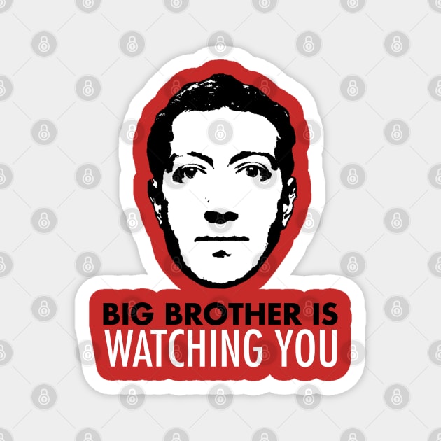 Big Brother is watching you | Free Speech | New King Of Word Magnet by japonesvoador