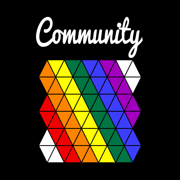 Pride Community triangle rainbow colors gift by Monstershirts