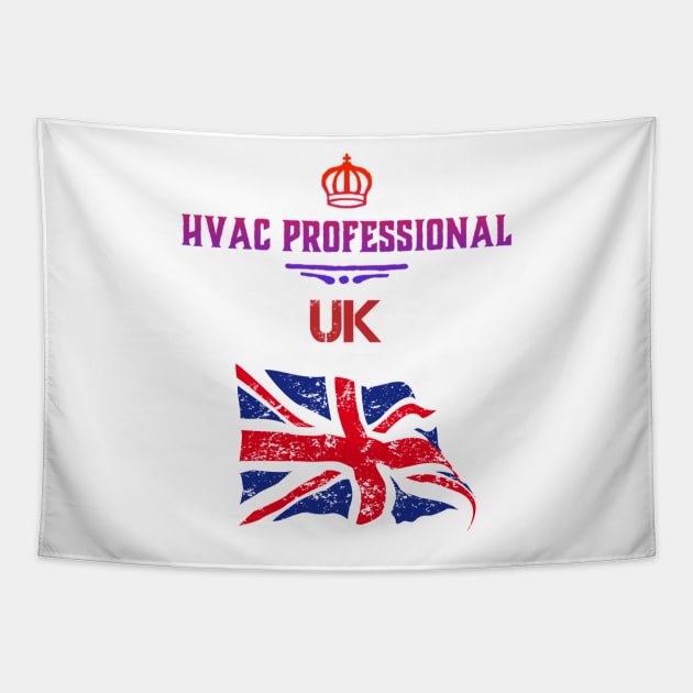 UK Tech Hvac Professional Tapestry by The Hvac Gang