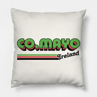 County Mayo / Irish Retro County Pride Design Pillow