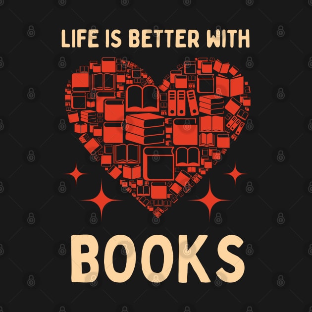 Life is better with books by Patterns-Hub