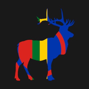 Sápmi, flag, Sami reindeer, Sámi peoples T-Shirt