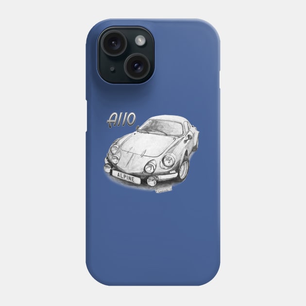 Alpine A110 Phone Case by CoolCarVideos