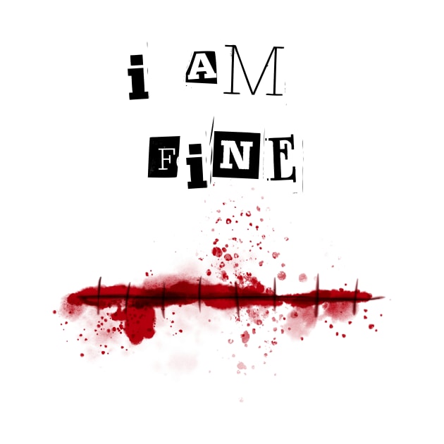 i'm fine zombie halloween by UnikRay