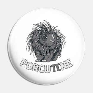 Porcupine Pi Funny Math Pun Cute Pi day for Men Women Kids Pin