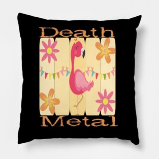 Flamingo Death Metal Pillow