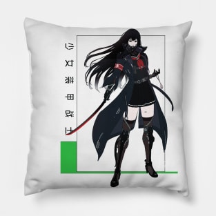 Japanese Cyborg Girl Cyberpunk Pillow