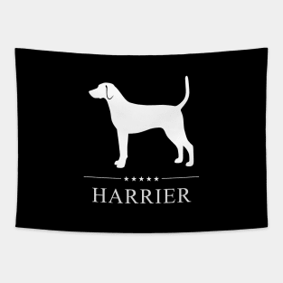 Harrier Dog White Silhouette Tapestry