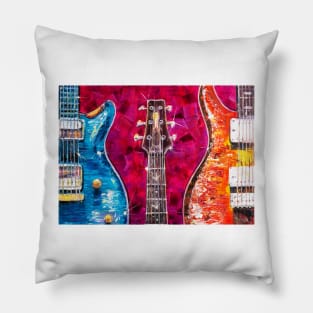 Famous Birds on The Fretboard Pillow