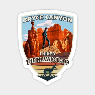 Bryce Canyon National Park I Hiked The Navajo Loop with Hiker and Pronghorn Antelope Magnet