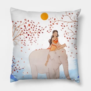 Elephant adventures Pillow