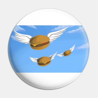 Flying Burgers Pin