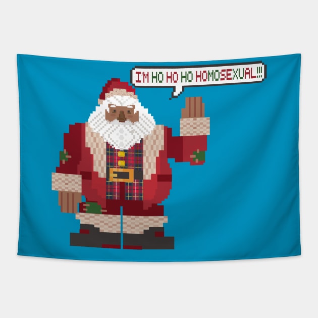 i'm ho ho ho homosexual (lgbtq christmas) Tapestry by remerasnerds