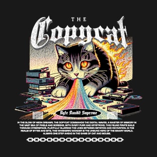 Pixel Pirate Cat Apparel: Crafty Copycat's Digital Loot T-Shirt