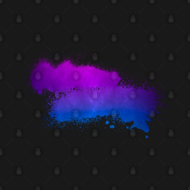 Bisexual Paint Smudge Minimalism by Adult LGBTQ+ and Sexy Stuff