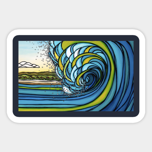 Ride the Wave - Beach - Sticker