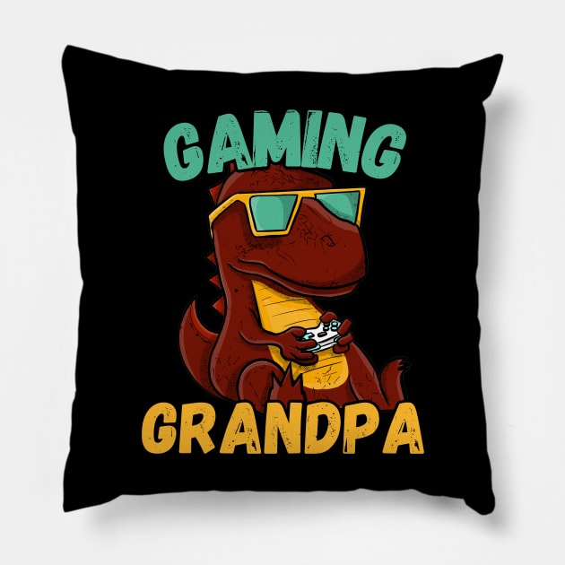 Gaming Grandpa Pillow by NotLikeOthers