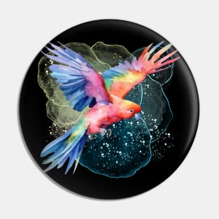 Colorful Parrot Pin