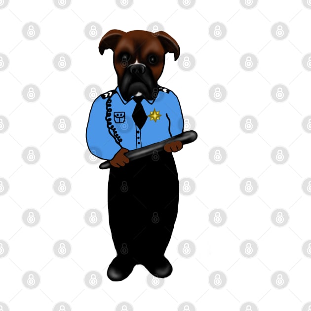 Funny Cop Dog Police Gift by Merchweaver