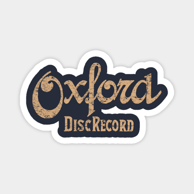 Oxford Records Magnet by MindsparkCreative