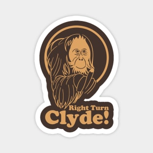 Right Turn Clyde Magnet