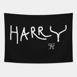 Name Harry black background by 9AZ Tapestry