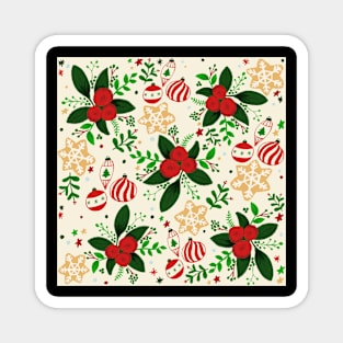 Christmas Cheer Pattern Magnet