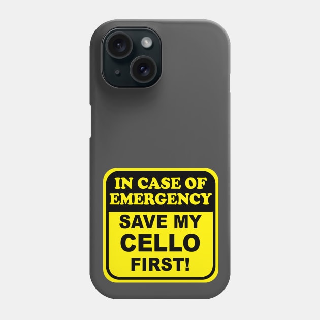 Save My Cello Phone Case by evisionarts