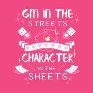 DM in the streets, Character in the sheets! T-Shirt