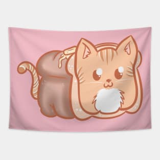 Butter Bread Loaf Cat Tapestry