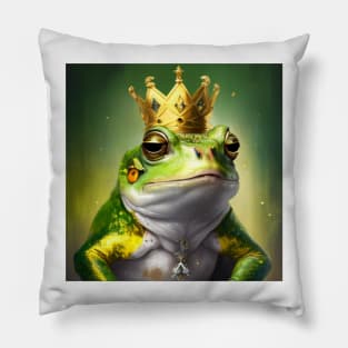 The Frog King Pillow