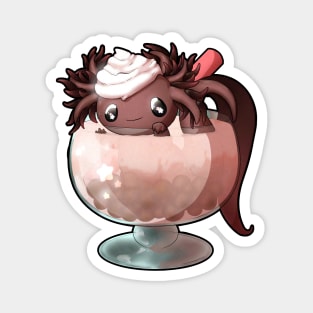 Brown Sugar Boba Tea Axolotl Magnet