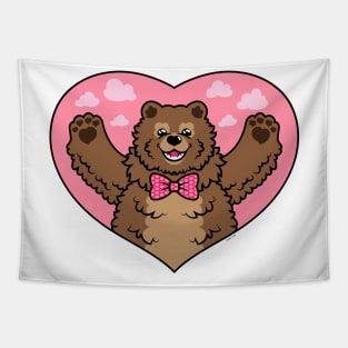 Valentines Bear Tapestry