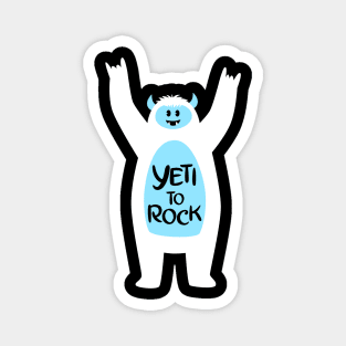 Yeti to Rock Magnet