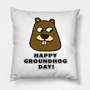 Happy Groundhog Day! Pillow