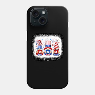 4th Of July Patriotic Gnomes Sunglasses American Fireworks Phone Case