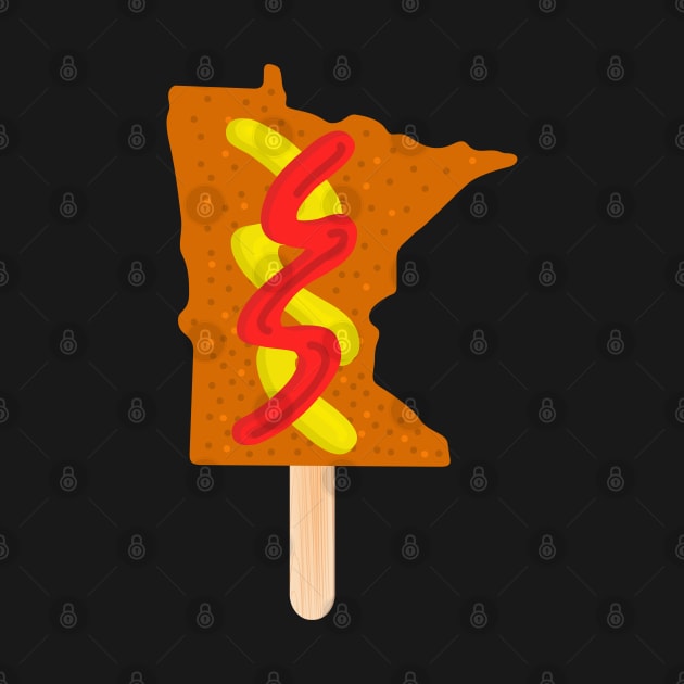 Corndog On a Stick - Minnesota by SiebergGiftsLLC