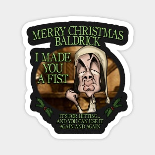 Merry Christmas Baldrick Magnet