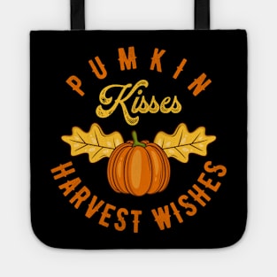 Pumpkin Kisses Harvest Wishes Tote