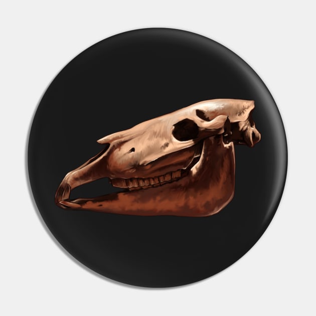 Ice Age Wild Horse Skull Pin by Pip Tacla