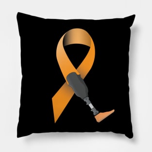 Amputee Awareness Ribbon Pillow