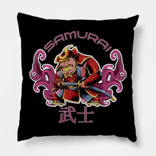 samurai warrior with a unique and badass katana Pillow