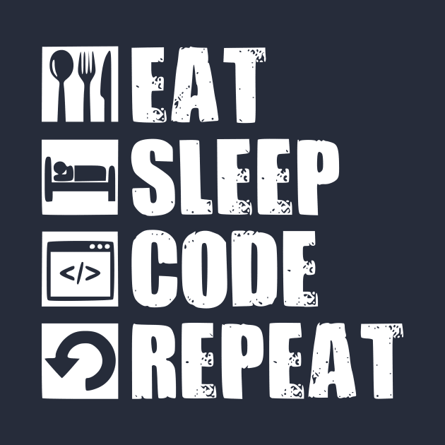Eat Sleep Code Geek Computer Science Programmer by Humorable