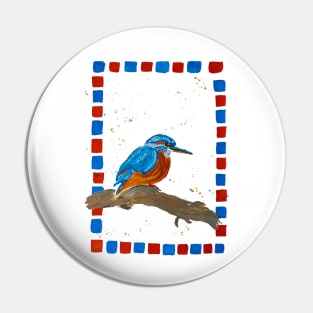 Kingfisher Pin