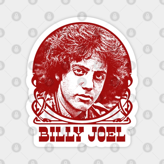 Billy Joel / / Retro Style Faded Look Design Magnet by DankFutura