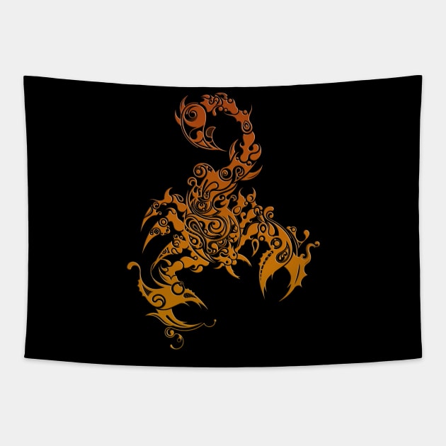 Scorpion Tapestry by the Mad Artist