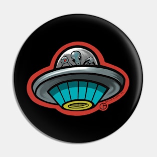 Hot Rod UFO Pin