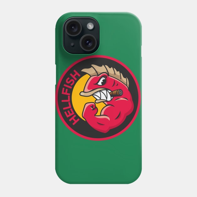 Flying Hellfish Phone Case by LuksTEES